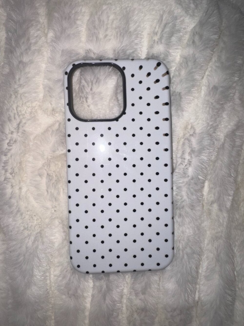 Black and White Polka Dot Phone case iPhone 15 pro max
